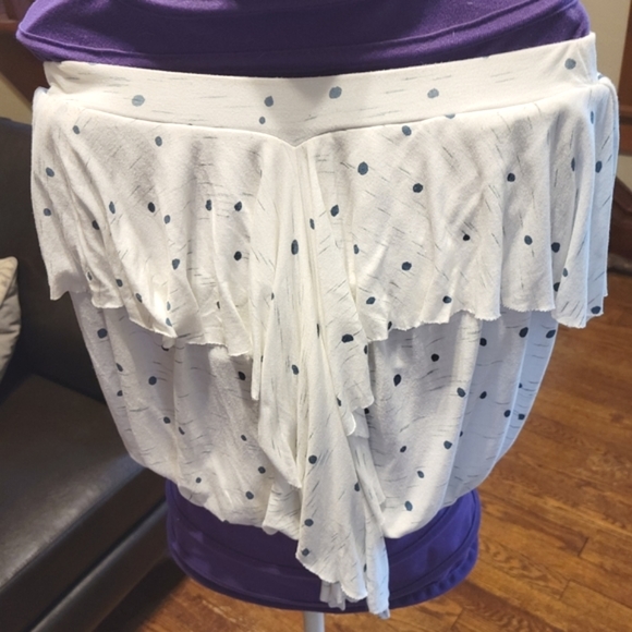 Free People Polka Dot Strapless Flowy Top size XS - Picture 3 of 7